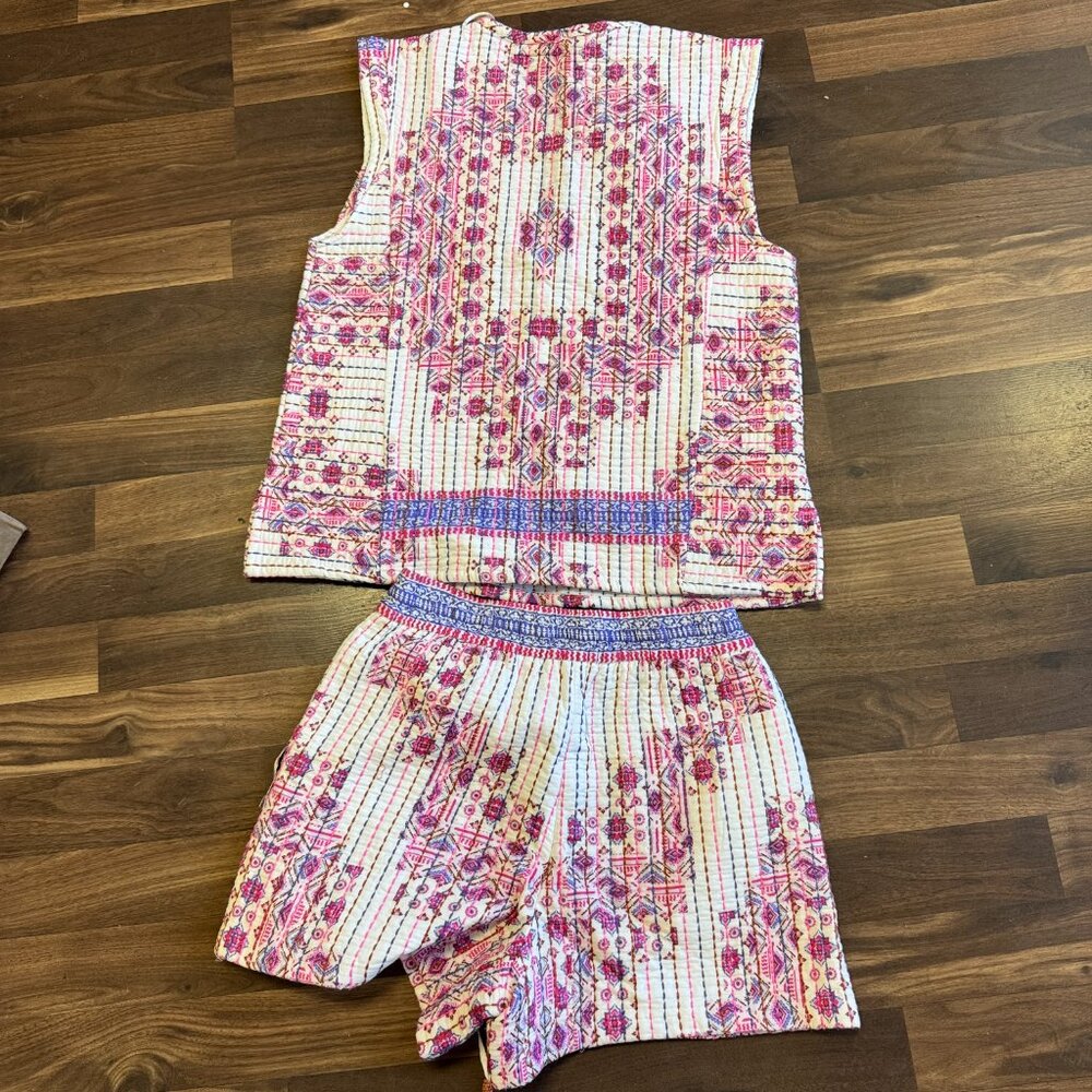 Zara Printed Quilted Matching Top And Bottom - image 2